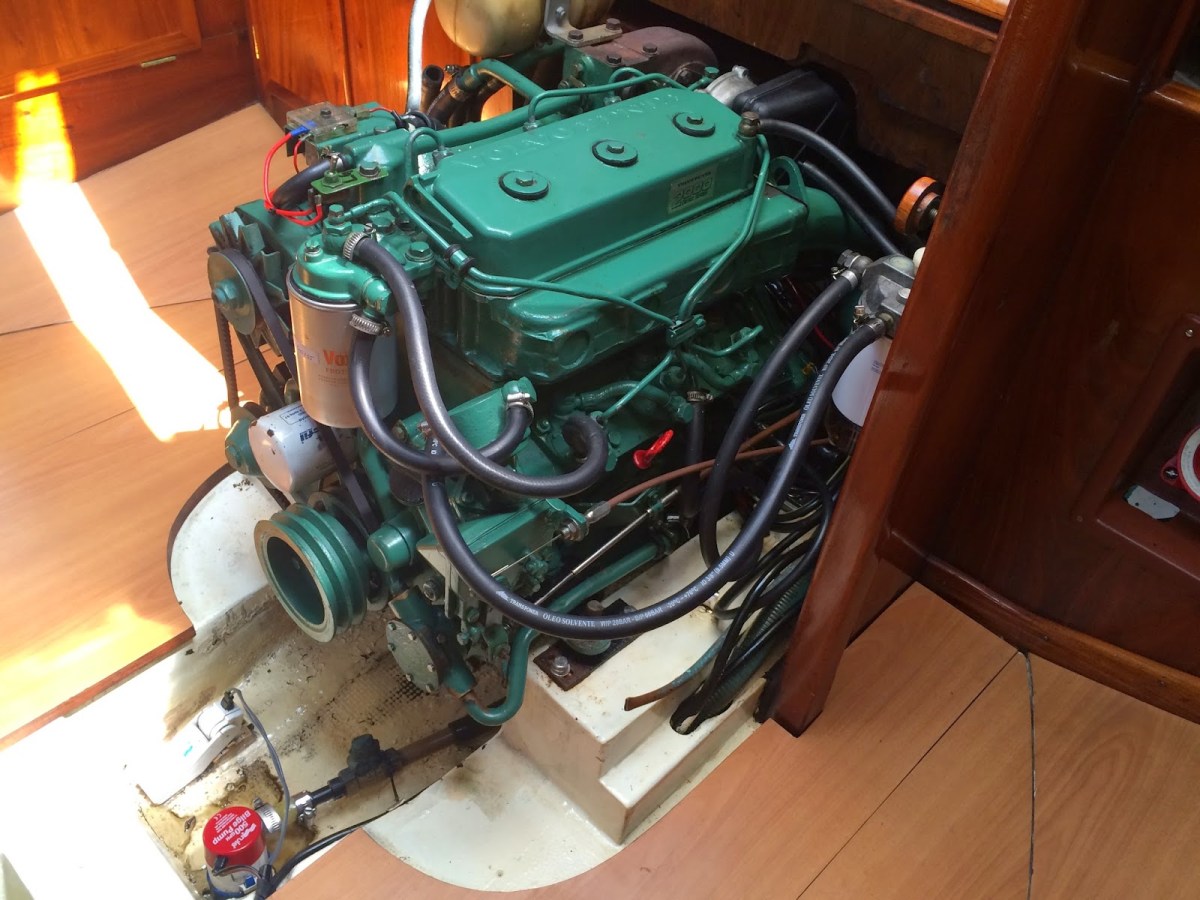 Por causa do motor, ficamos dois meses sem&nbsp;velejar.