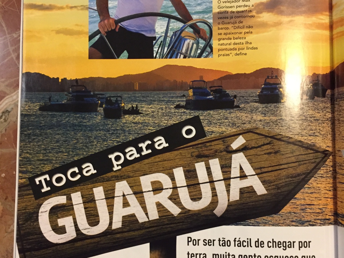 Artigo sobre o Guarujá na Revista Nautica de dezembro 2018