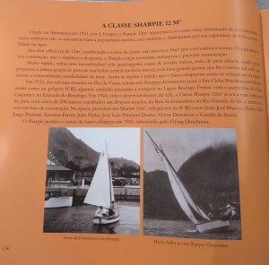 Copyright - Sharpies no livro de 100 anos do ICRJ - Iate Clube do Rio de Janeiro.